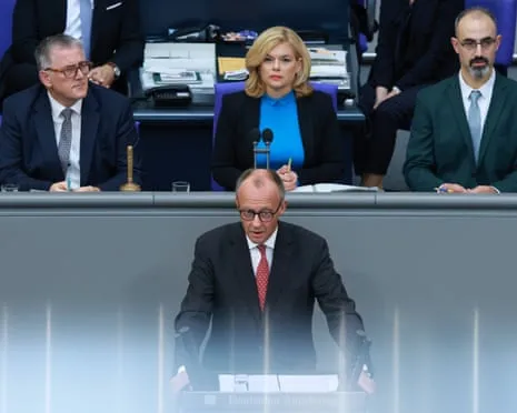 National Liberty ‘At Risk’ States the Chancellor as He Cautions Against ‘Dictated Peace’ in Ukraine