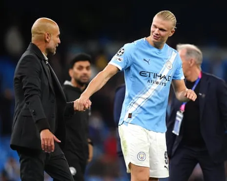 Erling Haaland Joins Elite UCL 50-Goal Group, Praised by Pep as CR7 and Messi's Equal